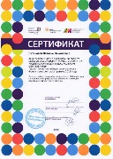 Сертификат Питиновой